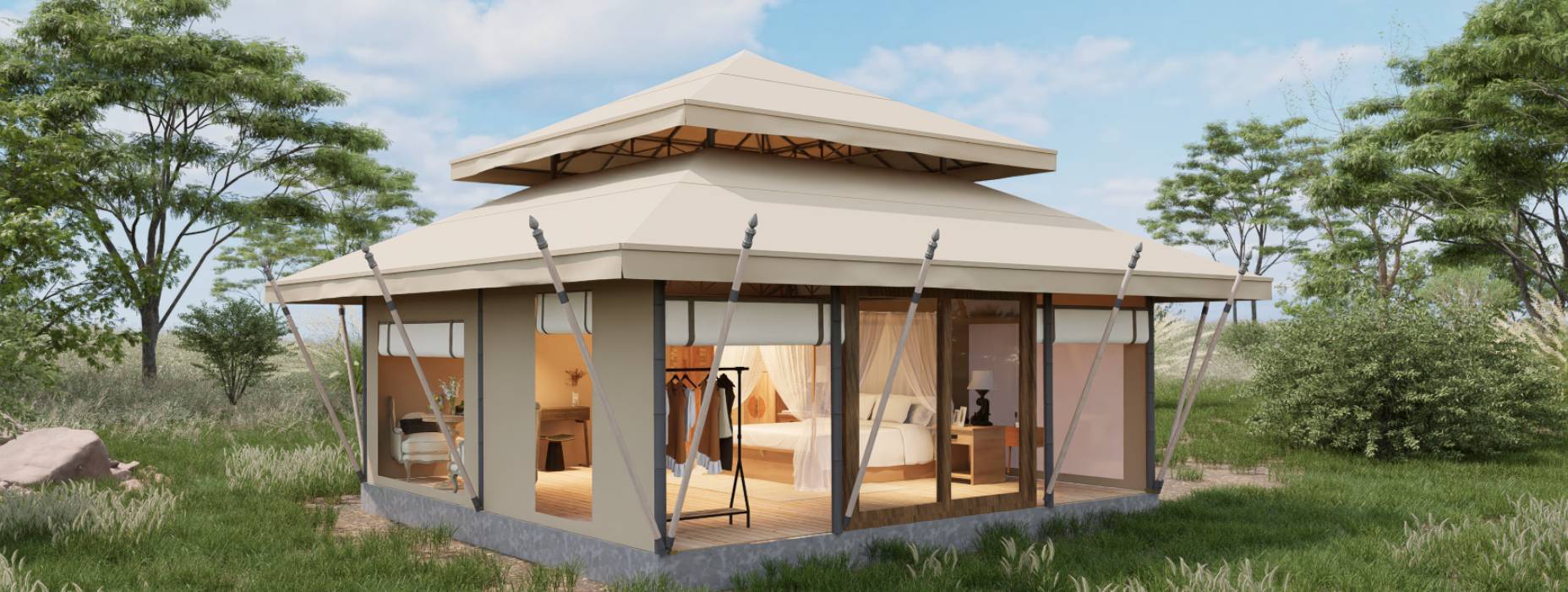 乌伊岭区户外野奢帐篷